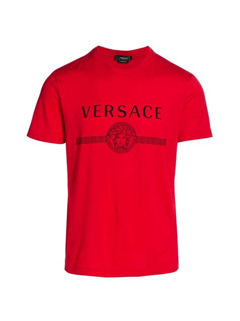 versace woment tee red|Versace shirt men's price.